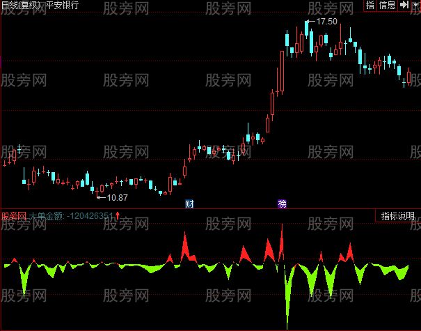 同花顺DDZ大单金额指标公式