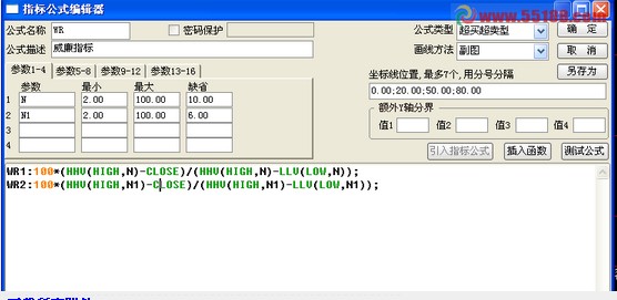 把WR改为选股公式