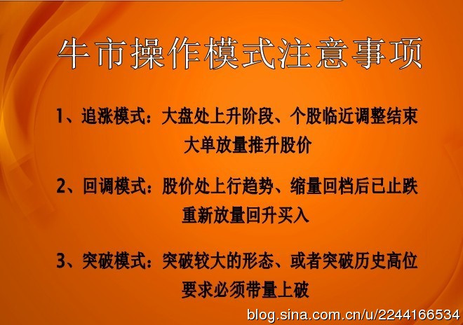 操盘秘诀：牛市操作战法