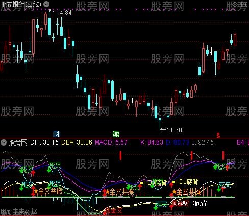 通达信MACD+KDJ共振指标公式